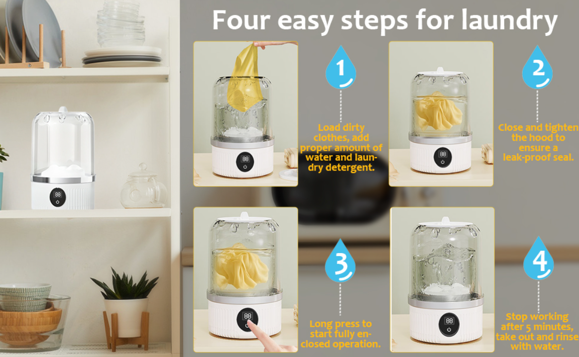 SMART CARE | Portable Mini Washing Machine